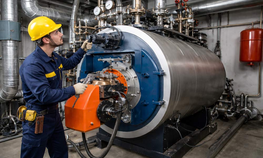 نصب و تعمیر دیگ بخار (بویلر)