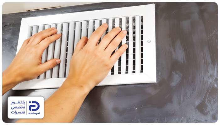 تست و تنظیم جریان هوای کولر آبی