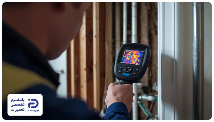 دوربین حرارتی تشخیص ترکیدگی لوله