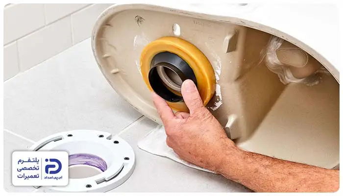 تعمیر و آب بندی کاسه توالت فرنگی