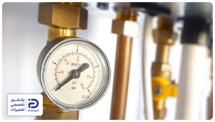 فشار خیلی بالا یا پایین در منبع دوجداره موتورخانه