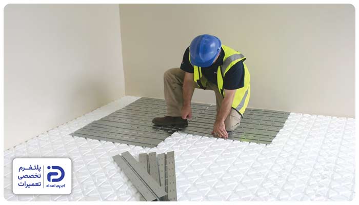 اجرای عایق‌کاری گرمایش از کف