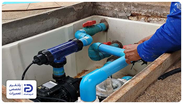 تعمیر لوله کشی پمپ آب