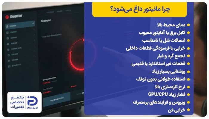 چرا مانیتور داغ می‌شود؟