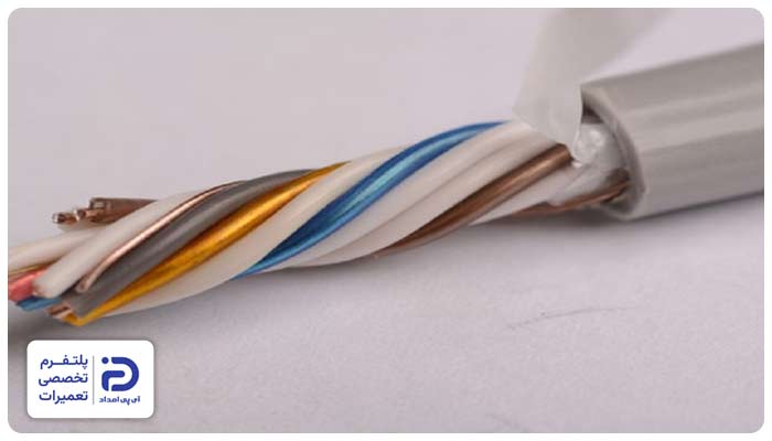 مسائل سیمکشی و کابل (کابل CCA، افت امپدانس، نویز در خط تصویر) یکی از علتهای تار شدن تصویر آیفون تصویری