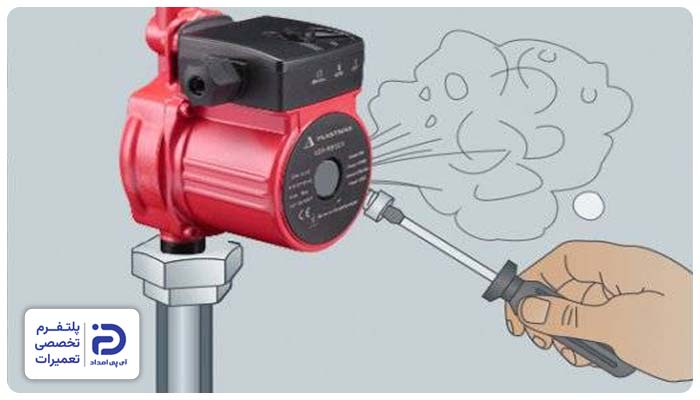 وجود هوا در سیستم آب‌رسانی علت صدای پمپ سیرکولاتور موتورخانه