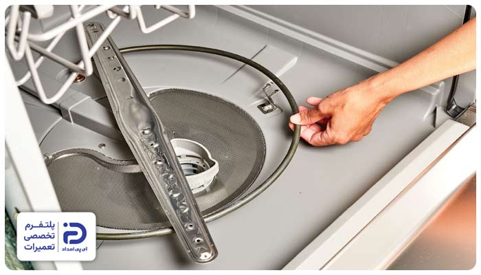 خراب شدن المنت حرارتی از دلایل ارور HE ظرفشویی سامسونگ