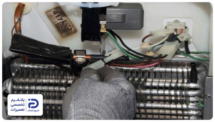 خرابی سنسور دیفراست علت ارور d5 یخچال امرسان