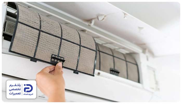 کثیف بودن فیلترهای هوا دلیل ارور E9 در کولرگازی ایوولی