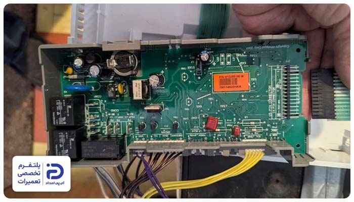 خرابی برد الکترونیکی از دلایل ارور HE ظرفشویی سامسونگ