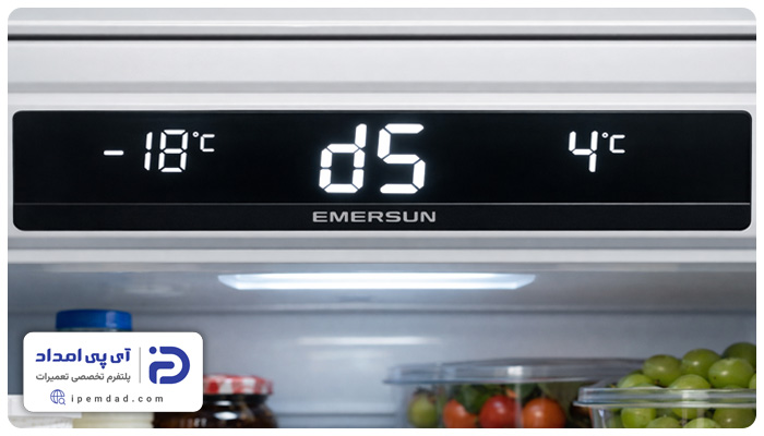 ارور d5 یخچال امرسان
