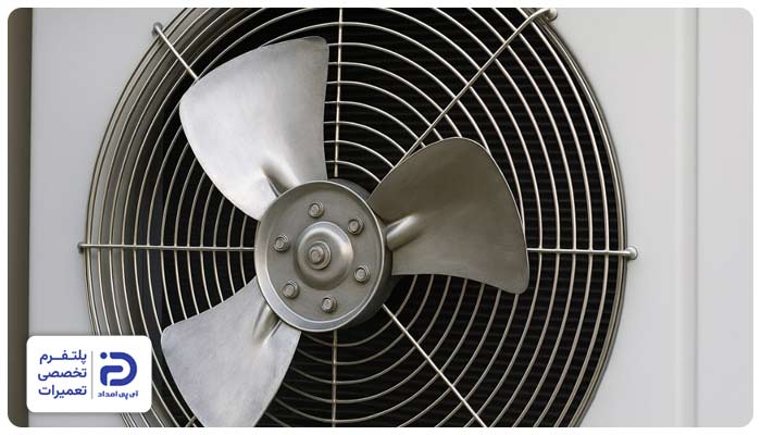 خرابی فن داخلی از دلایل ارور E9 در کولرگازی ایوولی