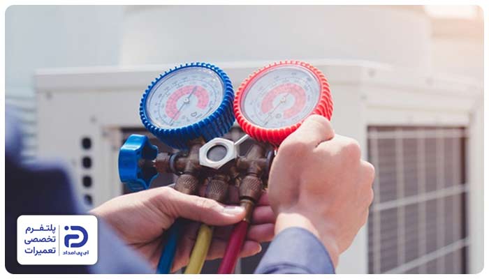 کمبود گاز مبرد علت ارور E9 در کولرگازی ایوولی