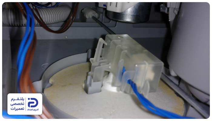 خرابی سنسور نشتی از دلایل ارور e1 ماشین ظرفشویی ال جی