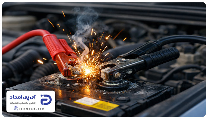 علت جرقه زدن باتری ماشین