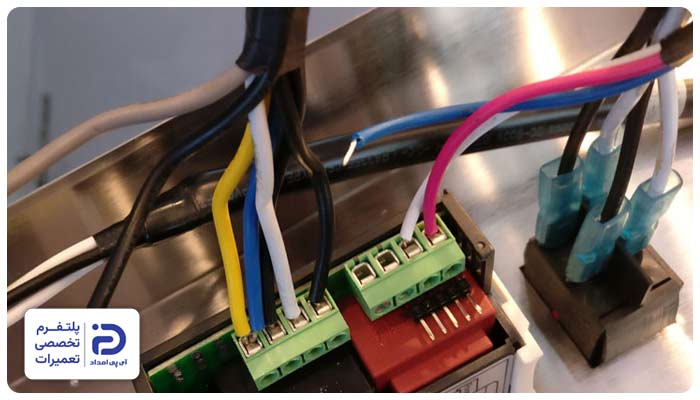 قطعی سیم‌کشی سنسور علت ارور d5 یخچال امرسان