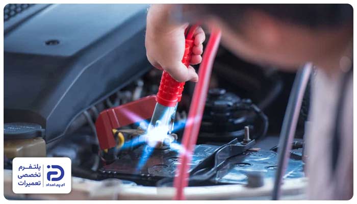 جرقه زدن باتری ماشین
