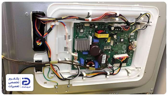 خرابی برد الکترونیکی از دلایل ارور ff یخچال ال جی