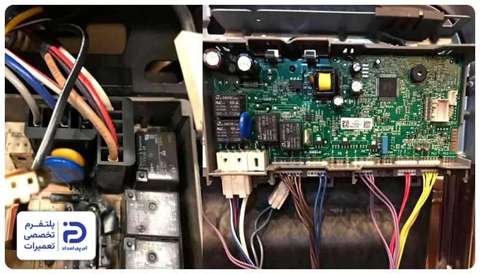 ایراد در اتصالات یا برد اصلی از دلایل ارور he ظرفشویی ال جی