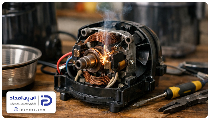 علت جرقه زدن موتور آبمیوه گیری