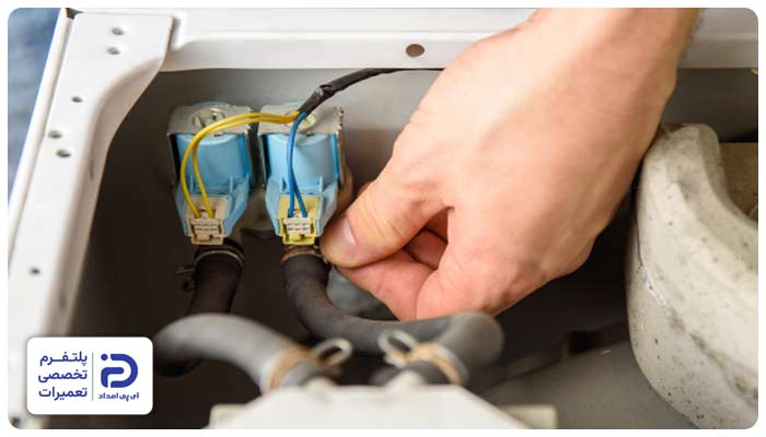 خرابی شیر برقی علت ارور e04 ماشین لباسشویی اسنوا