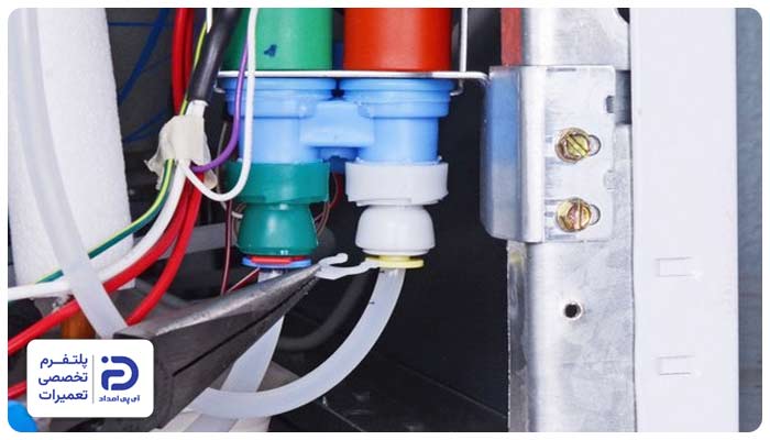 خرابی شیر برقی از دلایل ارور e14 یخچال دوو