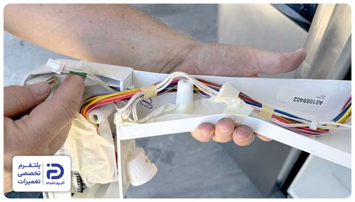 خرابی سنسور دما از دلایل ارور h1 در یخچال اسنوا