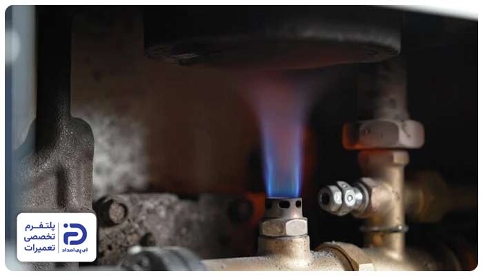 تنظیم نبودن گاز علت روشن شدن چراغ مشعل موتورخانه