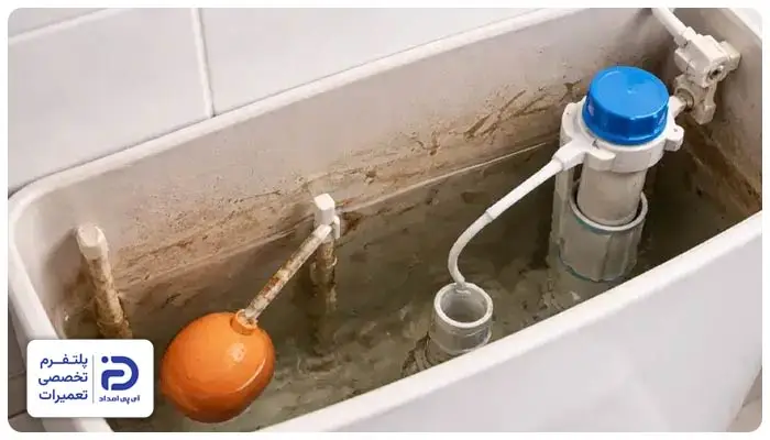 خرابی و فرسودگی قطعات، از دلایل علت فشار کم آب توالت فرنگی
