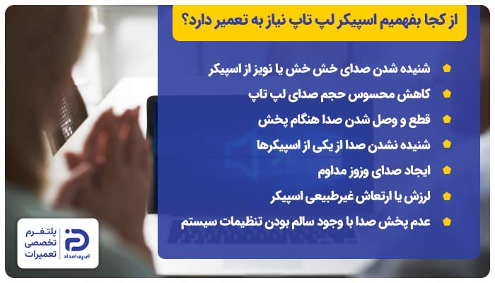 از کجا بفهمیم اسپیکر لپ تاپ نیاز به تعمیر دارد؟