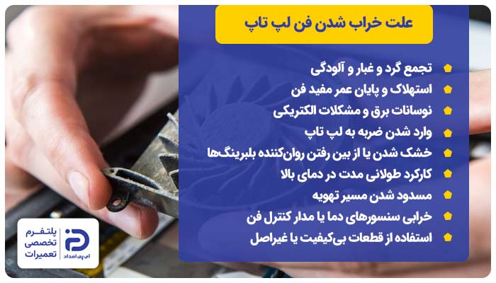 علت خراب شدن فن لپ تاپ