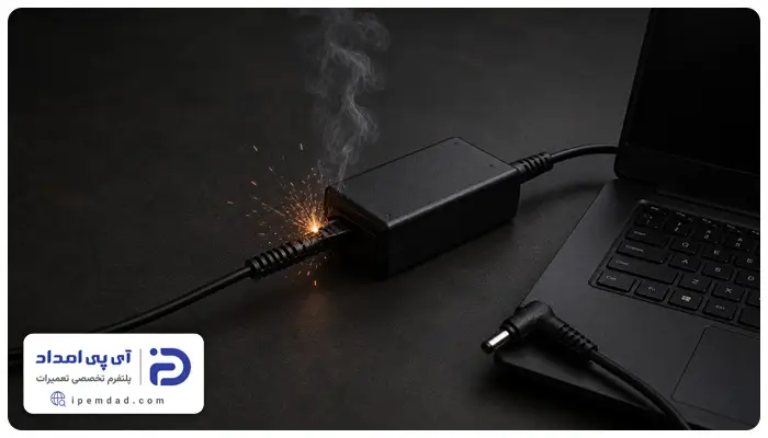 علت جرقه زدن آداپتور شارژر لپ تاپ