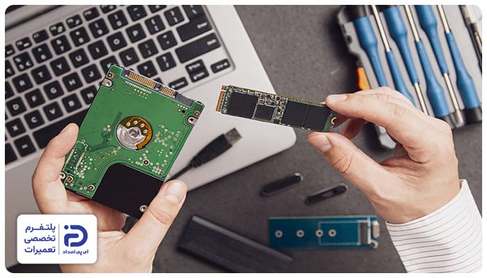 تعویض هارد لپ تاپ با ssd