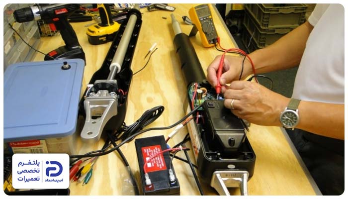خشک شدن قطعات علت صدا دادن جک درب پارکینگ