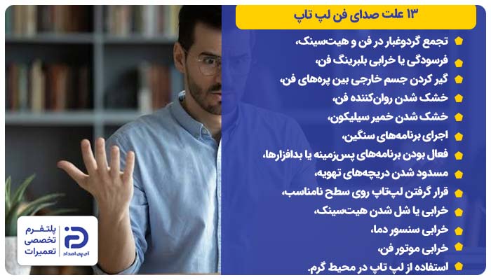۱۳ علت صدای فن لپ‌تاپ