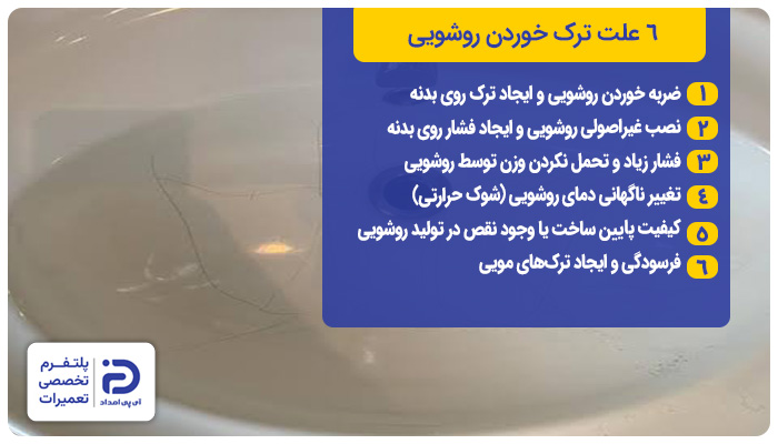 6 علت ترک خوردن روشویی