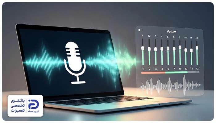 تنظیم صدای میکروفن لپ تاپ