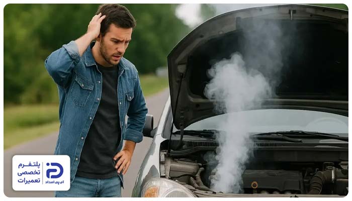 داغ شدن بیش از حد باتری از دلایل بوی بد باتری ماشین