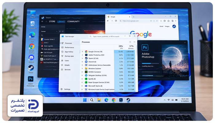 تداخل برنامه‌ها و نرم‌افزارهای ناسازگار علت پرش صفحه لپ تاپ
