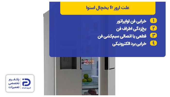 علت ارور fr یخچال اسنوا