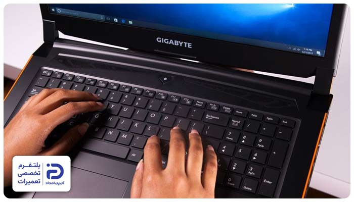 کار نکردن کیبورد لپ تاپ گیگابایت