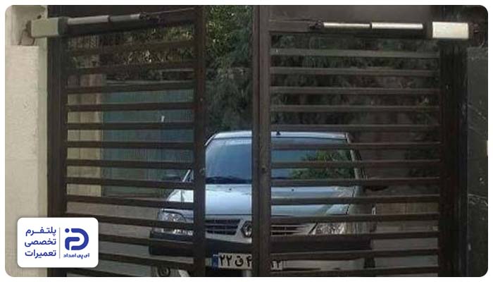  نصب غلط تراز یا زیرسازی غیر اصولی از دلایل صدا دادن جک درب پارکینگ