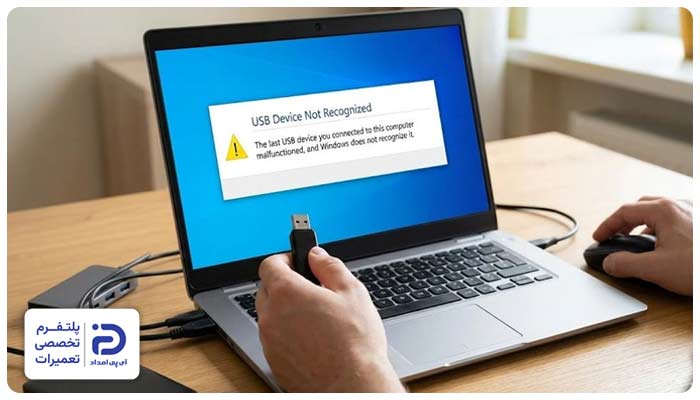 شناسایی نشدن USB سوکت لپ تاپ