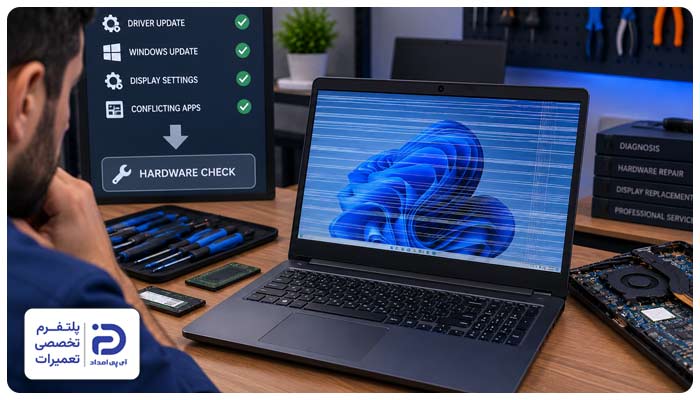 اگر راهکارهای نرم‌افزاری پرش صفحه لپ تاپ را برطرف نکردند چه کنیم؟