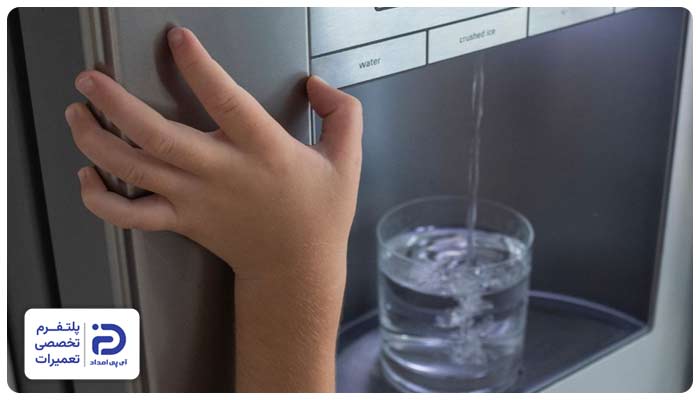 کاهش فشار یا کم شدن جریان آب یخچال التو