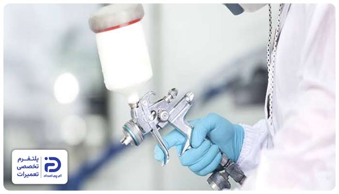 قطع و وصل شدن جریان پیستوله رنگ
