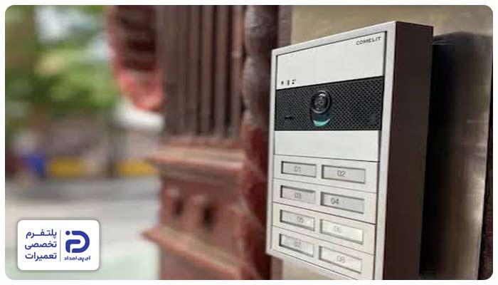 تعمیر پنل داخلی و بیرونی آیفون تصویری فربیکو