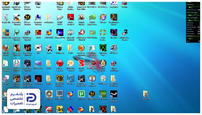 اجرای تعداد زیادی برنامه در پسزمینه علت بالا رفتن دمای cpu کامپیوتر