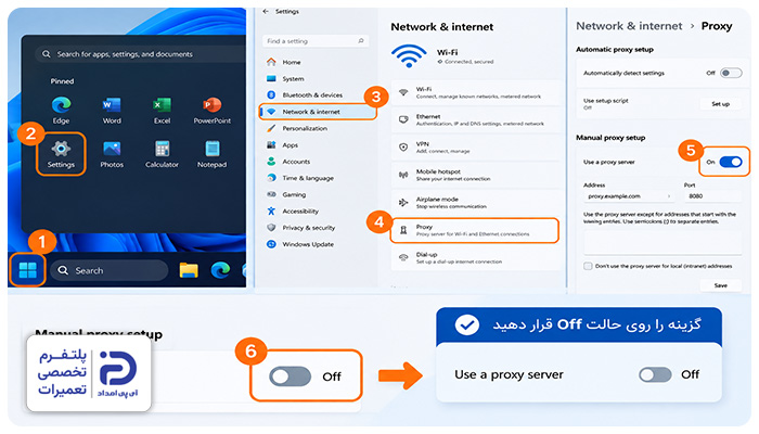 تنظیمات نادرست Proxy یا DNS علت دانلود نکردن لپ تاپ