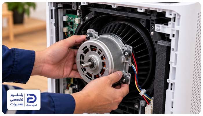 تعمیر موتور دستگاه تصفیه هوا میگل